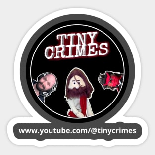 Tiny Crimes YouTube Logo Sticker